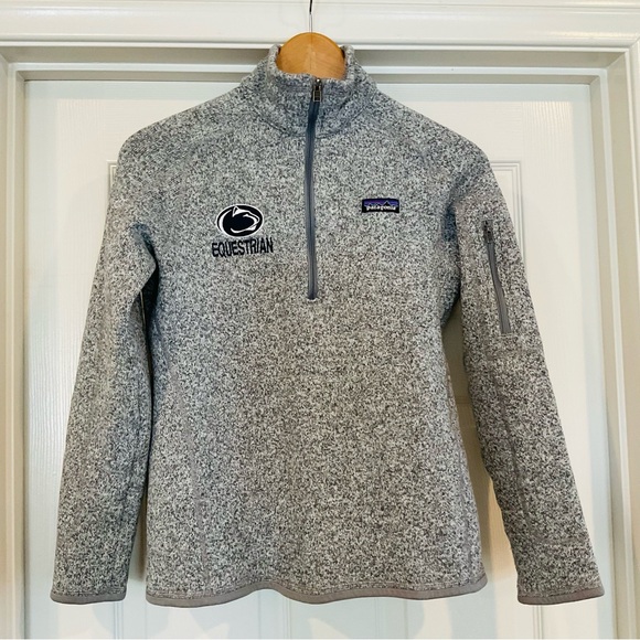 PATAGONIA Women’s M (Fits Small)  Better Sweater 1/4 Zip Heather Gray Normcore - Picture 1 of 14